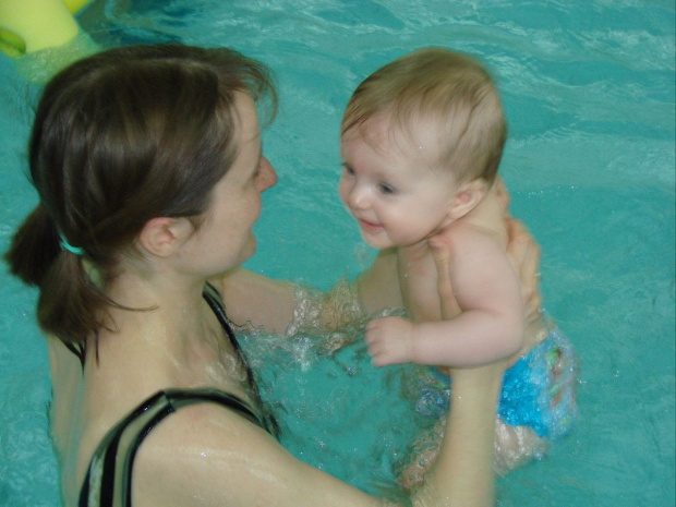 Kolejne zajęcia basenowe #basen #majka