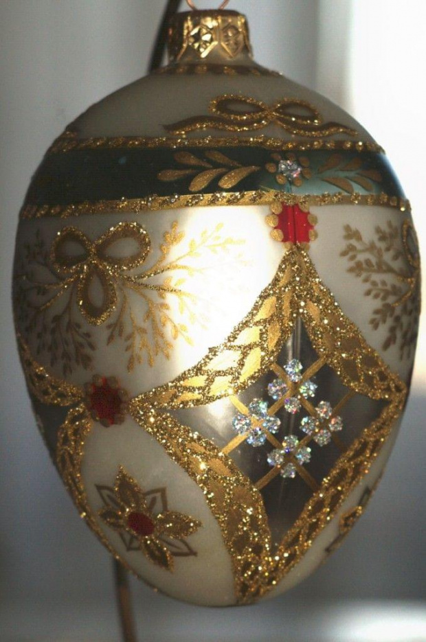 Jajka Bombki malowane wg wzorów jajek Faberge