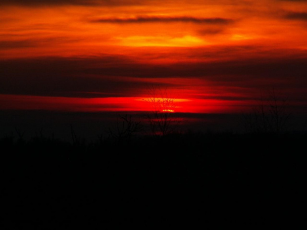 Zachód słońca 26.01.2008 #ZachódSłońca #słońce #zachód
