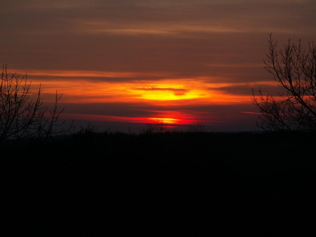 Zachód słońca 26.01.2008 #ZachódSłońca #słońce #zachód