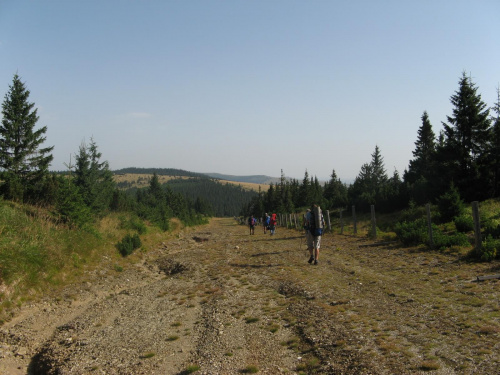 Ku Łostuńskiej Przełęczy. Przełęcz Łostuńska stanowi szerokie, wybitne obniżenie w grani głównej, rzędu prawie 300m.