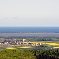 Widok na j.Jamno i Bałtyk z wieży widokowej na Górze Chełmskiej