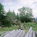 Ruiny prywatnego schroniska Karola Gaudina zbudowanego w latach 1934-38. Określane jako dom wypoczynkowy w Gadżynie, położone było na wysokości 1175m, powyżej wsi Bystrzec, na polanie, przy szlaku turystycznym prowadzącym w kotły Gadżyny w Czarnohorze.