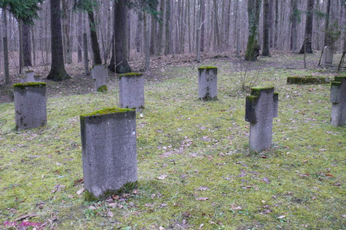 Groby wojenne na cmentarzu w Rucianym #CmentarzWRucianym
