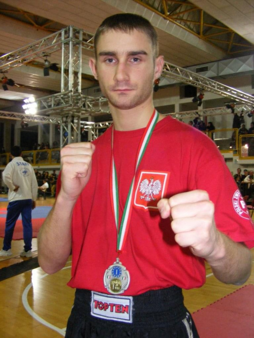 Trener Rafał Karcz po rywalizacji light contact.
