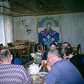 Sala jadalna w Zaroślaku. Z trudnościami ale udało nam się otrzymać coś ciepłego do zjedzenia.