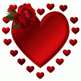 Walentynkowe serdeczności dla wszystkich moich fotosikowych PRZYJACIOL #gify #serca #kwiaty