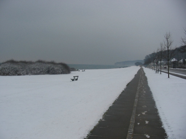 Arhus- plaża zimą