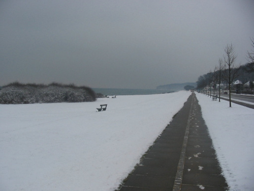 Arhus- plaża zimą