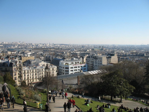 Bazylika Sacre - Coeur , Moulin Rouge , cmentarz Montmartre #MoulinRouge #CmentarzMontmartre #Patyż #malarze #obraz #metro