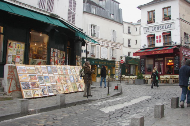 Bazylika Sacre - Coeur , Moulin Rouge , cmentarz Montmartre, Paryż #MoulinRouge #CmentarzMontmartre