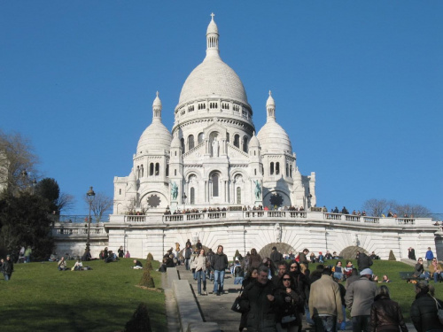 Bazylika Sacre - Coeur , Moulin Rouge , cmentarz Montmartre #MoulinRouge #CmentarzMontmartre #Patyż #malarze #obraz #metro