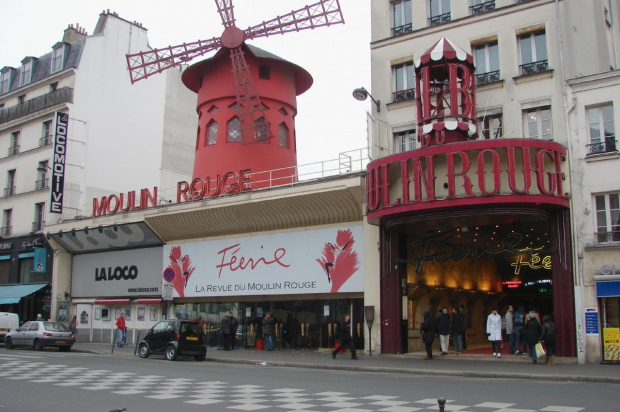 Bazylika Sacre - Coeur , Moulin Rouge , cmentarz Montmartre, Paryż #MoulinRouge #CmentarzMontmartre