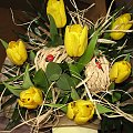 Zdrowych i spokojnych Świąt Wielkanocnych... #kwiaty #bukiety #tulipany #wiosna #życzenia #święta