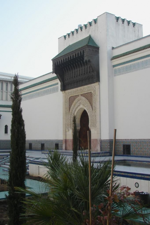 Paryż Instytut Muzułmański z meczetem i minaretem #Paryż #Meczet #Sekwana #zwiedzanie #Sorbona #kawiarnie