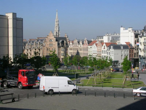 Bruksela widziana z mostu-wjazd