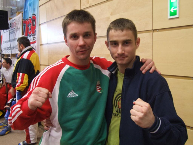 Trener Rafał Karcz i Dezso Debreczeni (HUN) - 5-krotny Mistrz Świata i 8-krotny Mistrz Europy w kickboxingu