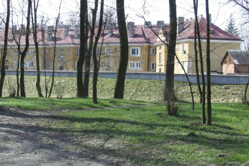Park, rz. Czarna, dawne koszary w Staszowie. Marzec 2008 r. #przyroda