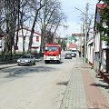 Park, ul. Parkowa i nowa Strażnica w Staszowie. Marzec 2008 r. #przyroda