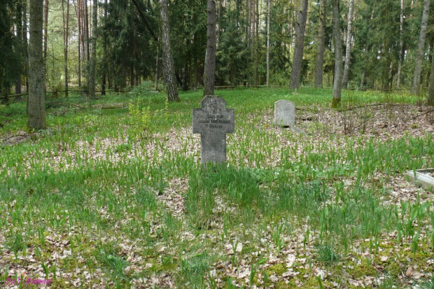 Hejdyk - cmentarz wiejski, mogiła 2 nieznanych Rosjan +1914/15 #Hejdyk