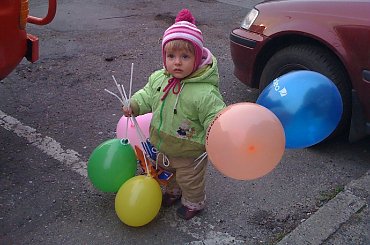 Maja z balonami po targach #maja #balony