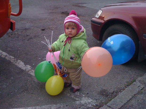 Maja z balonami po targach #maja #balony