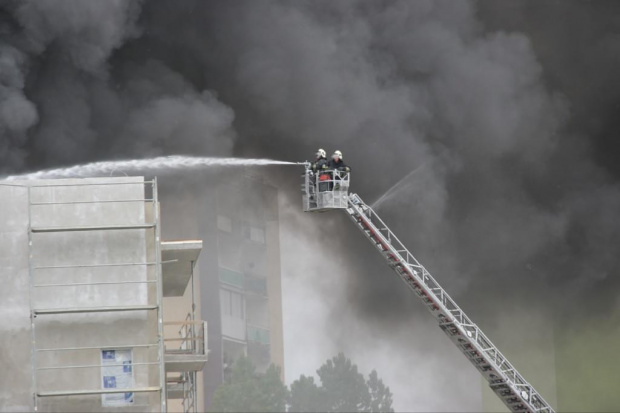 2008-05-17 Pożar budynku przy ul. Piecewskiej #PiecewskaPożarMorena