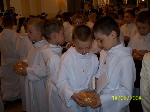Podczas Mszy świetej- po rozdaniu chlebków