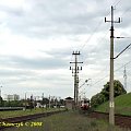 20 maja 2008. Popołudniowy "kibelek" do Kołobrzegu. EN57-1081 opuszcza Piłę kierując się na pętle dojazdową do wiaduktu nad Ostbahnem. #kolej #Piła #PKP #wiosna #EN57