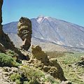 Skan z odbitki. W tle wulkan El Teide - 3718 m npm. Nie dość, że wysoko, to jeszcze okrutnie siarką śmierdzi :)