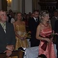Ślub Jolanty Nalepy i Mirosława Pargieły w kościele Św. Marcina w Połańcu. Ojciec i siostry Joli. #ŚlubIWesele