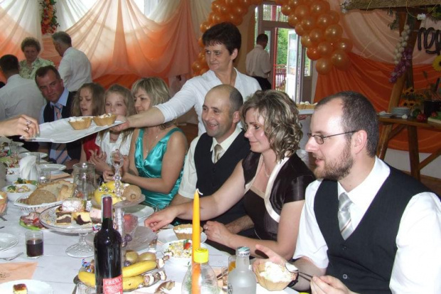 Przyjęcie weselne Joli i Mirka P. oraz zabawy gości w Szwagrowie. #ŚlubIWesele