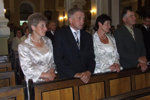 Ślub Jolanty Nalepy i Mirosława Pargieły w kościele Św. Marcina w Połańcu. Rodzice. #ŚlubIWesele