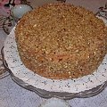 Tort orzechowy autorstwa żony