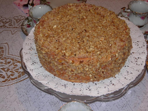 Tort orzechowy autorstwa żony