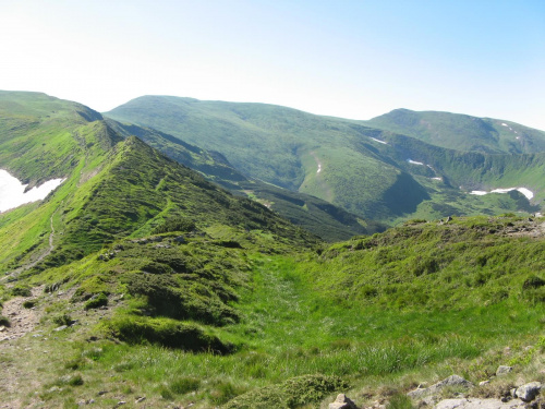 Panorama gór z wysokości naszego obozowiska.