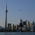 moje miasto Toronto - widok z wyspy Central Island #wieza #wiezowce #samolot #stadion #Toronto #Canada
