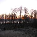 Wschód słońca nad jeziorem - z tarasu