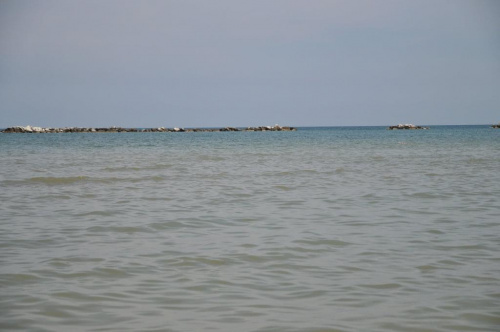 Cesenatico nad Adriatykiem - tutaj spędzamy te wakacje. Spacer po miasteczku. Widok na Adriatyk z plaży.