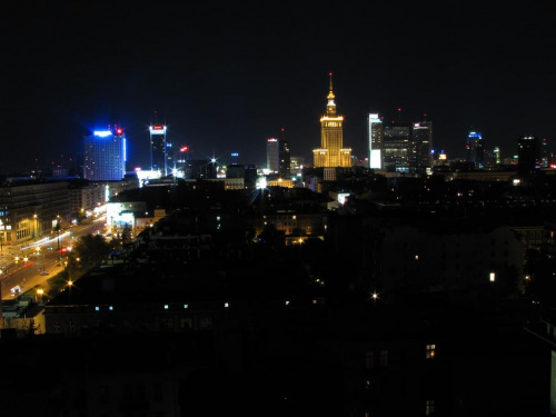 Warszawa widziana nocą z okna #Warszawa