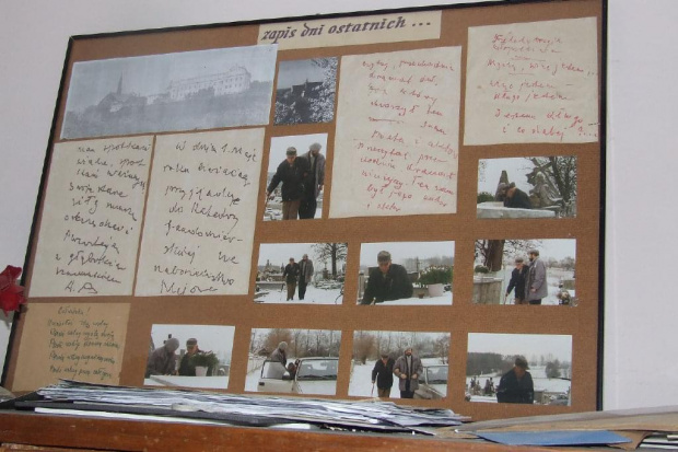 Zapis ostatnich dni Adama Bienia. Obok służący pomocą - Andrzej Wawrylak. #zwiedzanie