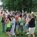Pani Ludmiła Jurczyk i młodzież z Ukrainy na wycieczce w Rytwianach. #zwiedzanie