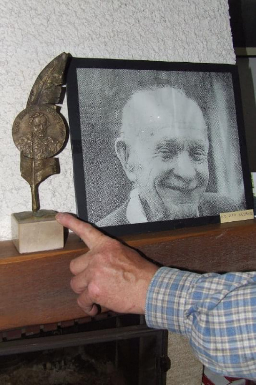 Pióro Opalińskiego i portret min. A. Bienia. #zwiedzanie #PTTK
