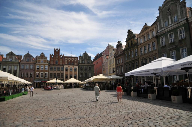 Moje miasto Poznań - Stary Rynek, widziany podczas południowego spaceru.