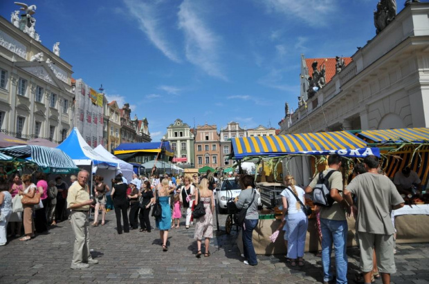 Moje miasto Poznań - Stary Rynek, widziany podczas południowego spaceru.