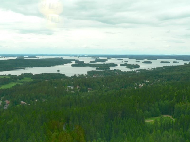 Widok z wieży. #Kuopio #jeziora