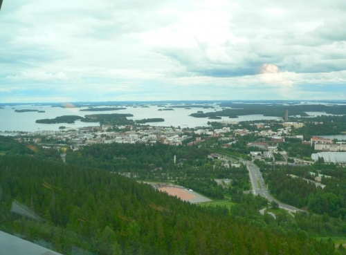 27.06 Kuopio, widok z wiezy. #Kuopio #jeziora
