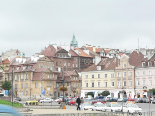 dotarłyśmy do Lublina - widok z przystanku