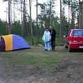 29.06 Północ żona i ja na kampingu. #Laponia #biwak #północ #ludzie