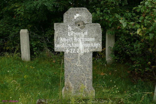 Dłutowo - Leutnant. Albert Hartmann Rgt 5 + 27.02.1915 #Dłutowo #CmentarzWojenny